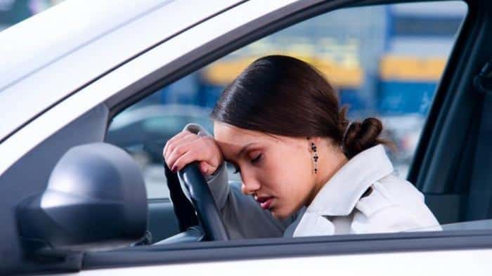 nebezpečí jízdy při ospalosti; riziko spavosti během jízdy
