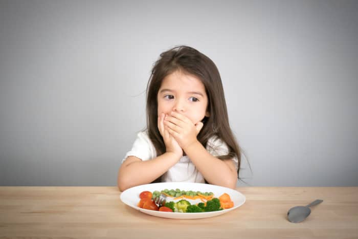 děti mají problémy s jídlem, když jsou nemocní