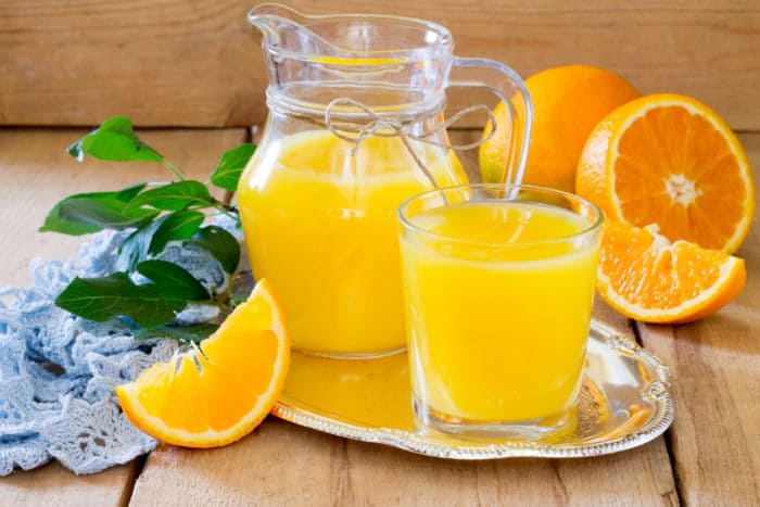 zvolte zdravou pomerančovou šťávu