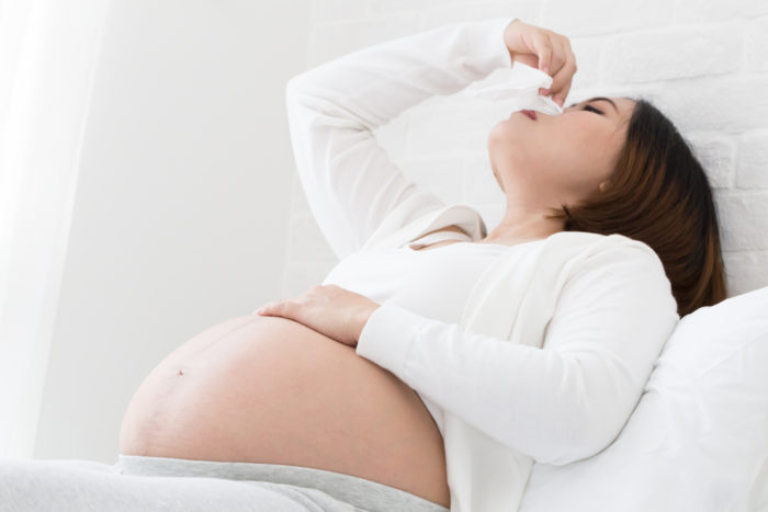 sinusitida u těhotných žen